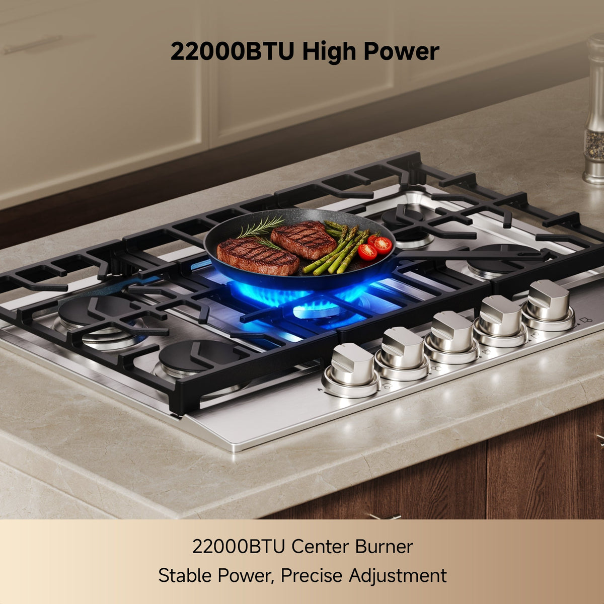Dreame CZ601 Gas Cooktop with 5 Burners