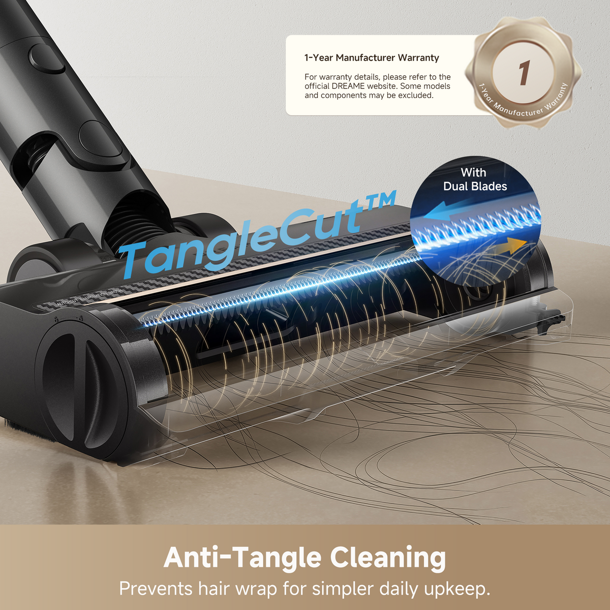 Dreame R20 TangleX Cordless Stick Vacuum