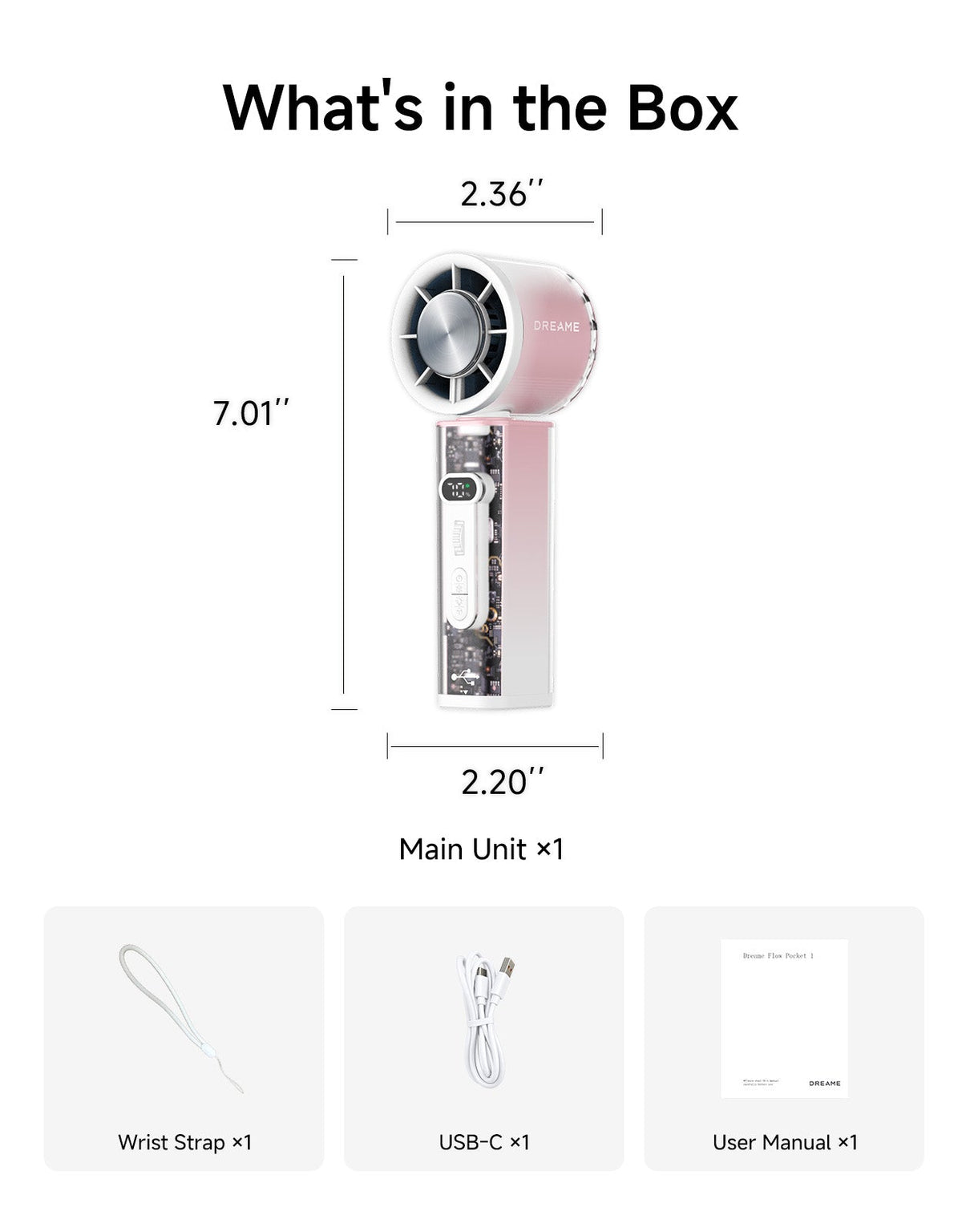 Dreame Handheld Fan Flow Pocket 1