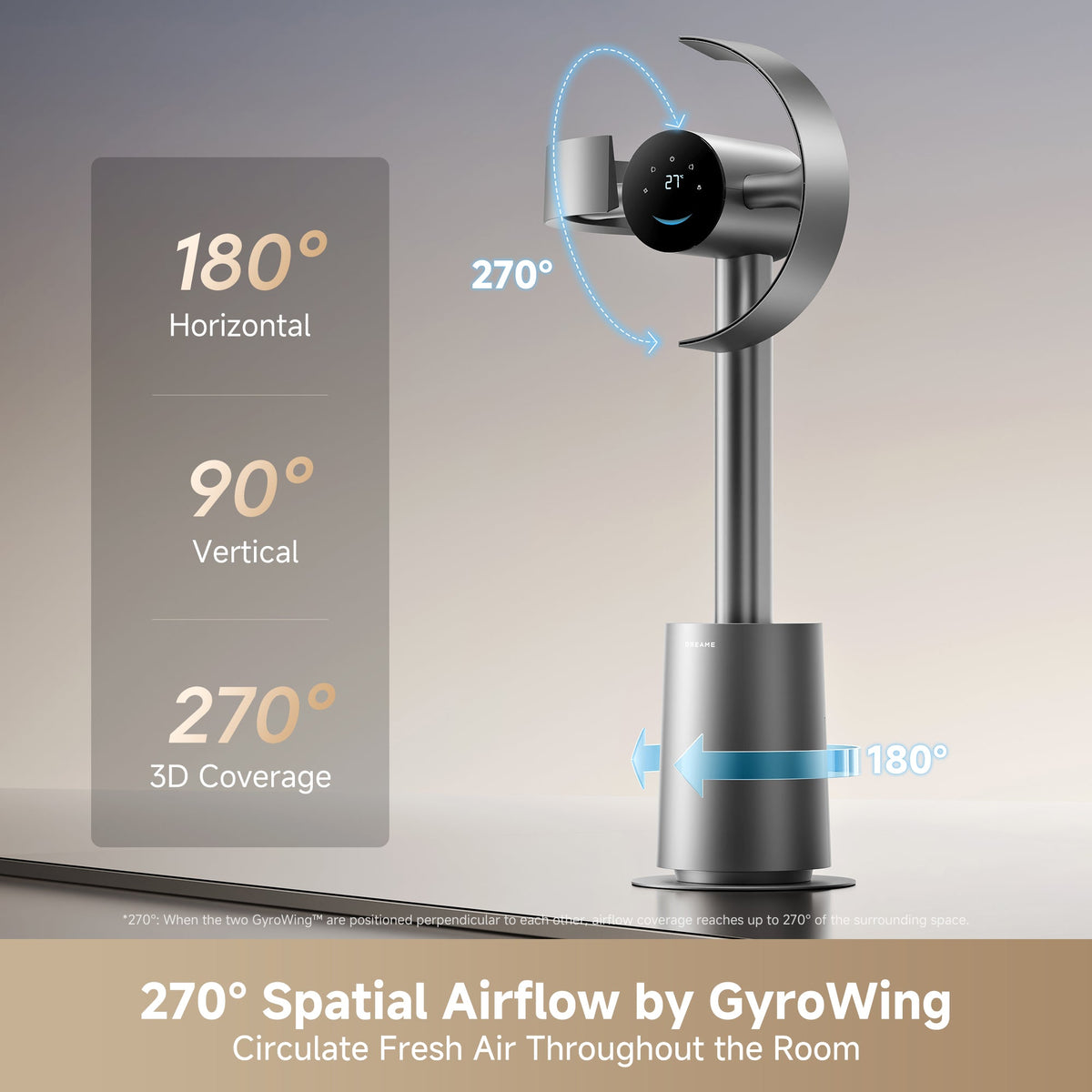 DREAME MF10 Bladeless Tower Fan Silver