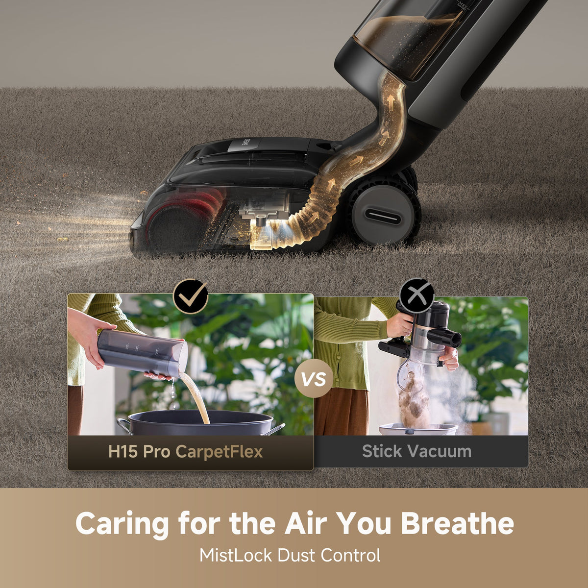 Dreame H15 Pro CarpetFlex Wet Dry Vacuum Live Only