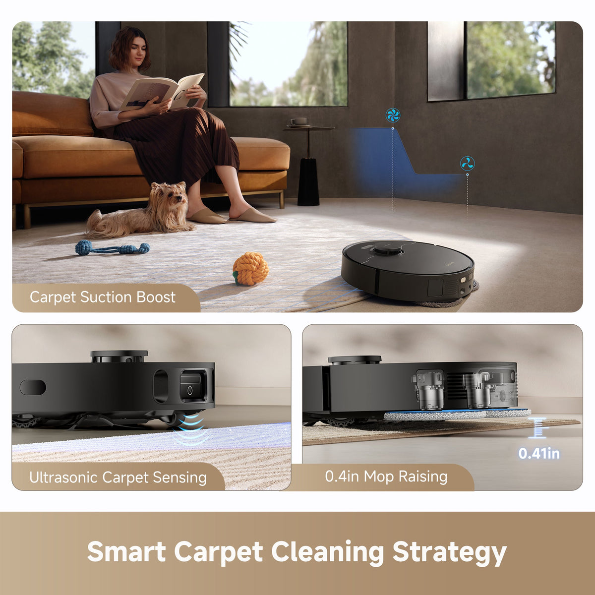 Dreame GoVac 400 Robot Vacuum and Mop with Auto-Empty