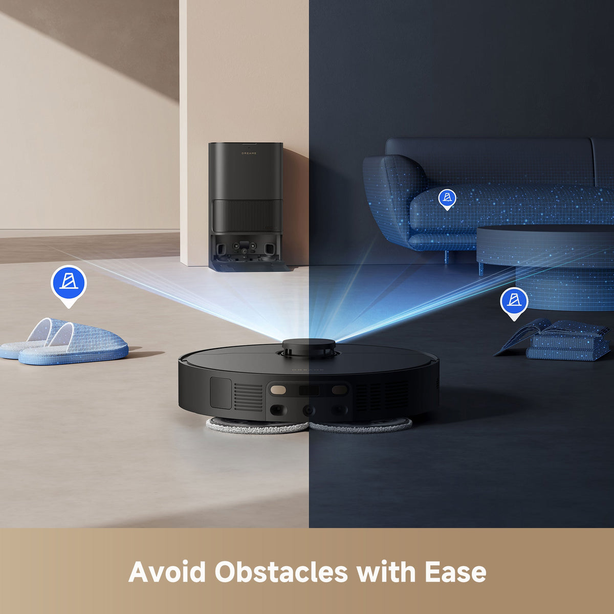 Dreame GoVac 400 Robot Vacuum and Mop with Auto-Empty