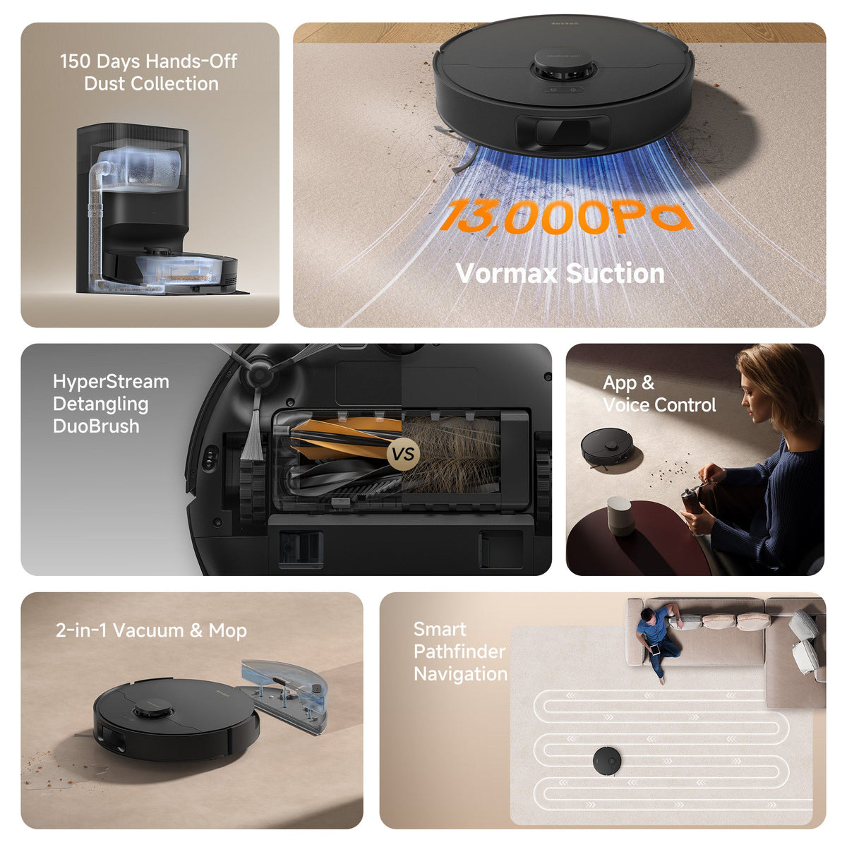 Dreame GoVac 300 Robot Vacuum and Mop