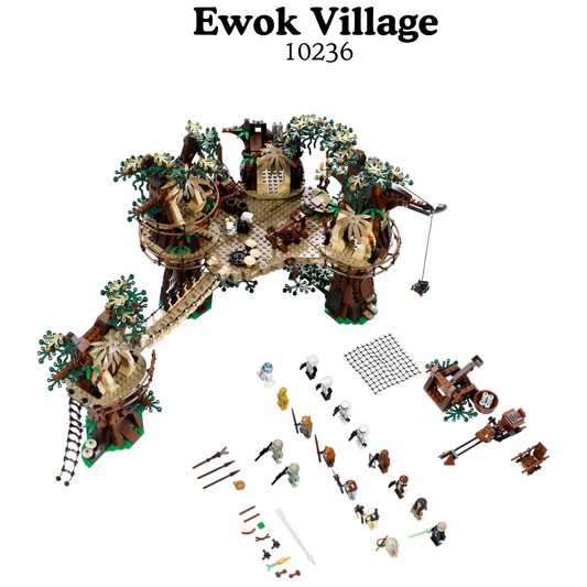 Star Wars Ewok Village 10236 Pcs 1990 Complete Building Set Model Gift EU