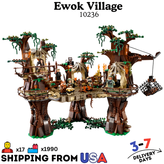 Star Wars Ewok Village 10236 Pcs 1990 Complete Building Set Model Gift