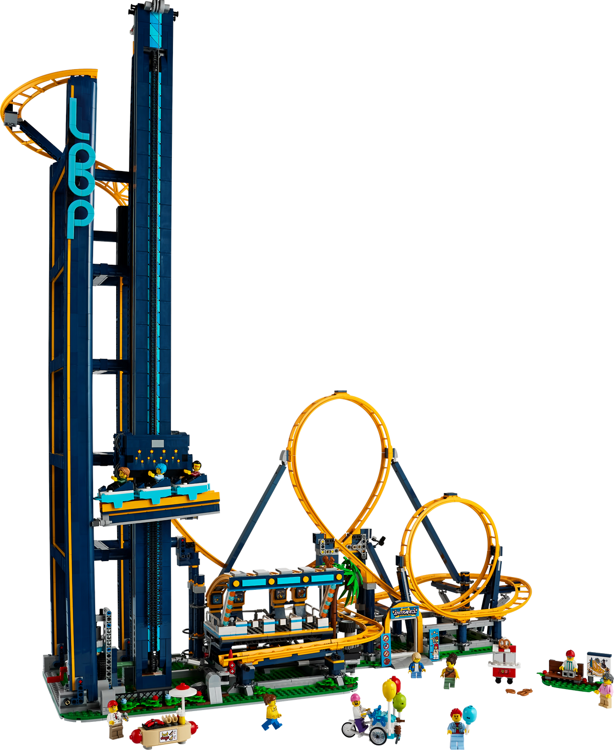 3756PCS Loop Coaster Park Buildings Block US