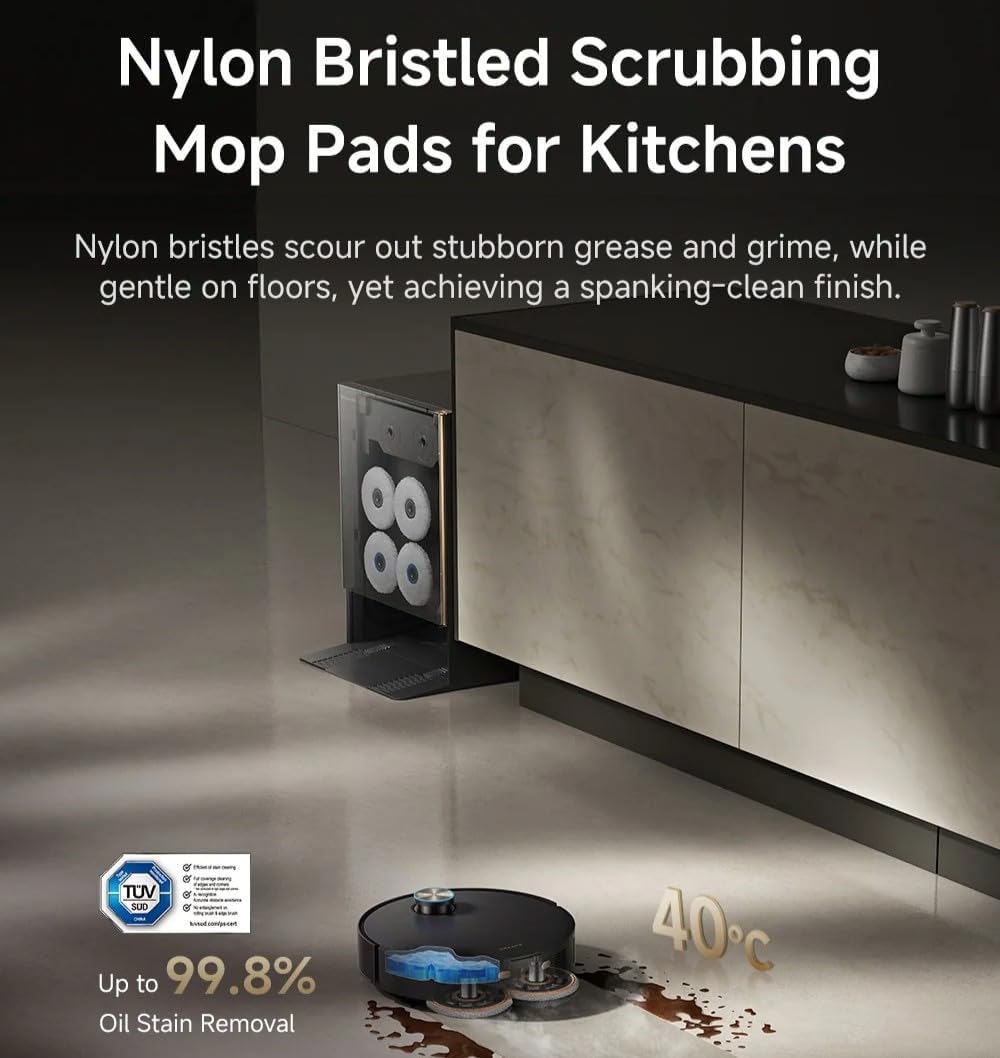Dreame Nylon Bristled Scrubbing Mop Pad (Matrix Series)