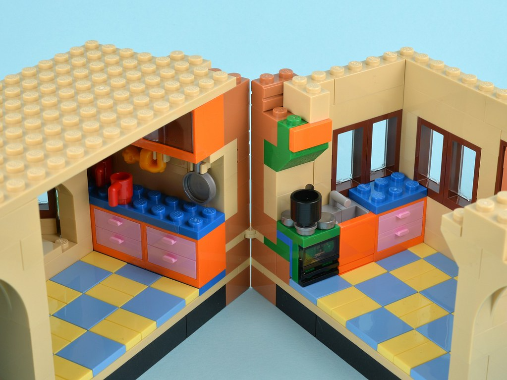 The Simpsons House(2523pcs) and The Simpsons KWIK-E-MART(2218pcs) 71016 71006 CN