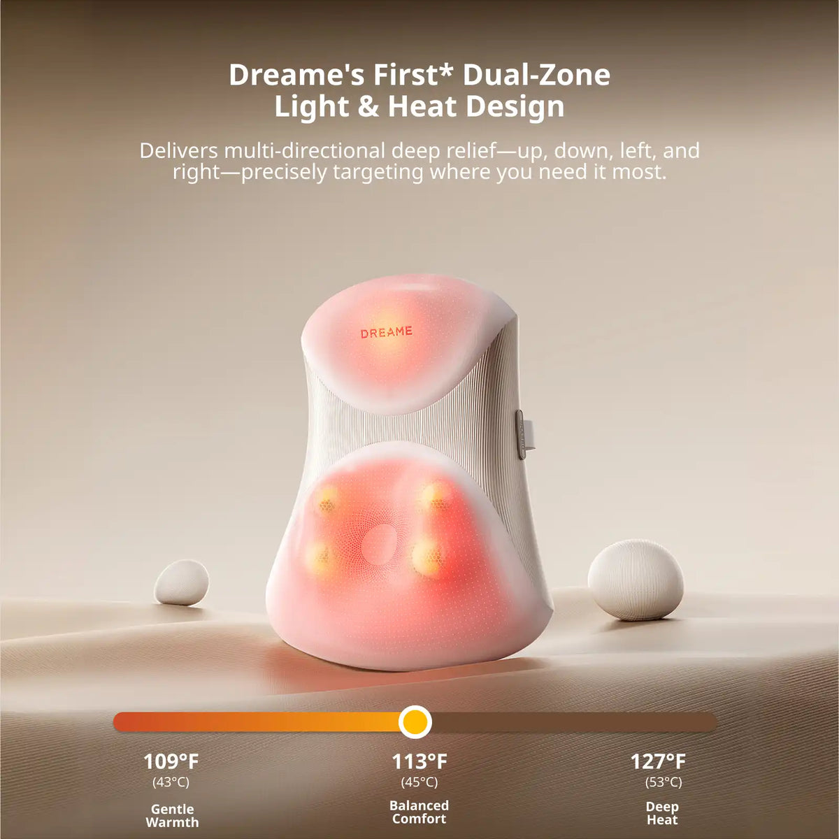 Dreame W30 Lumbar Massage Cushion-App Only