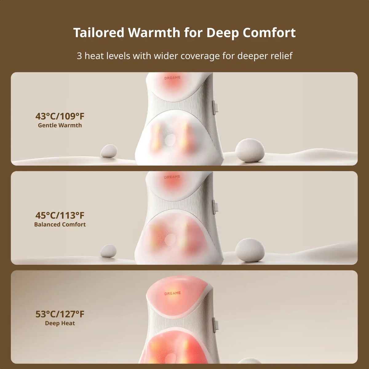 Dreame W30 Lumbar Massage Cushion-App Only