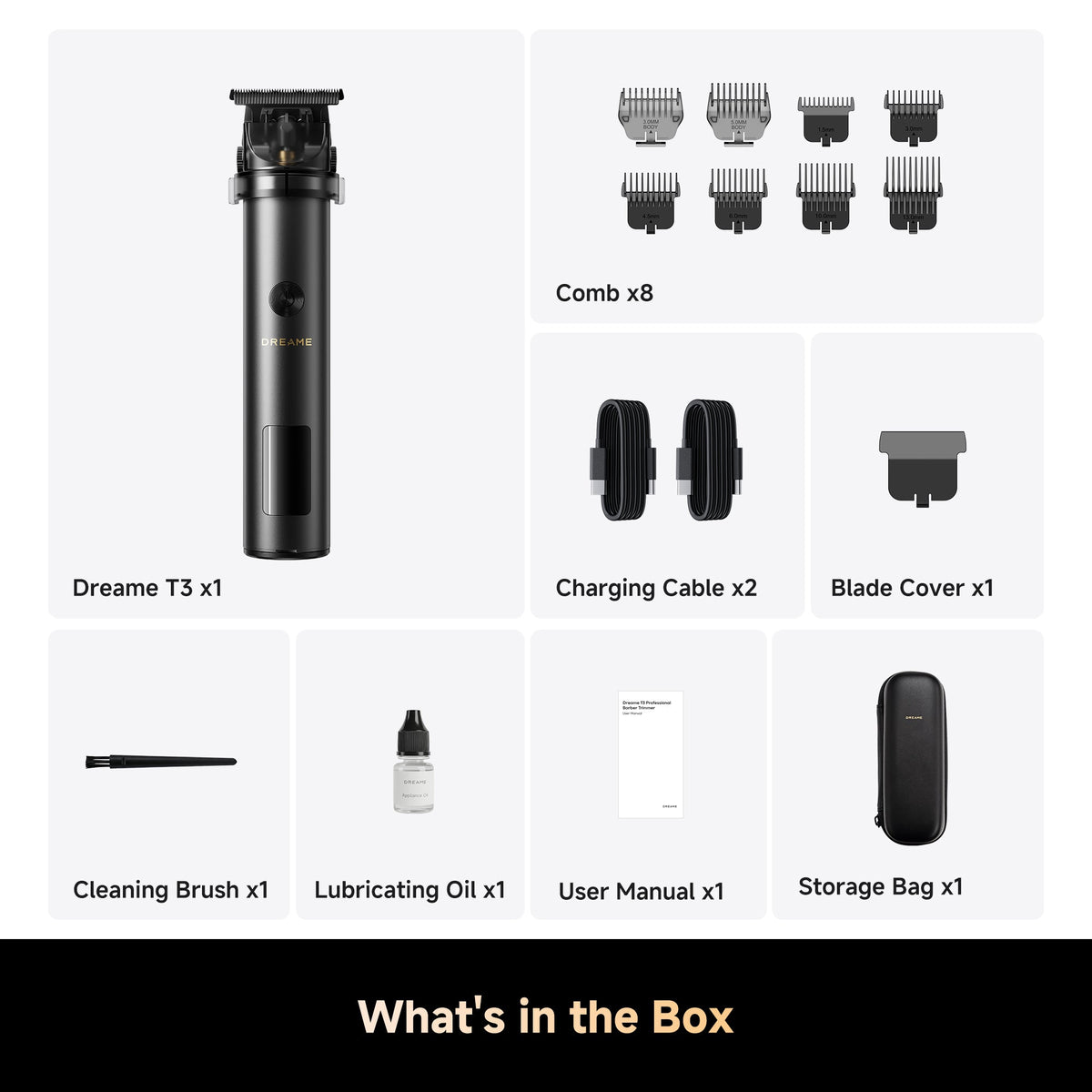 Dreame T3 Professional Grooming Trimmer (App Only)