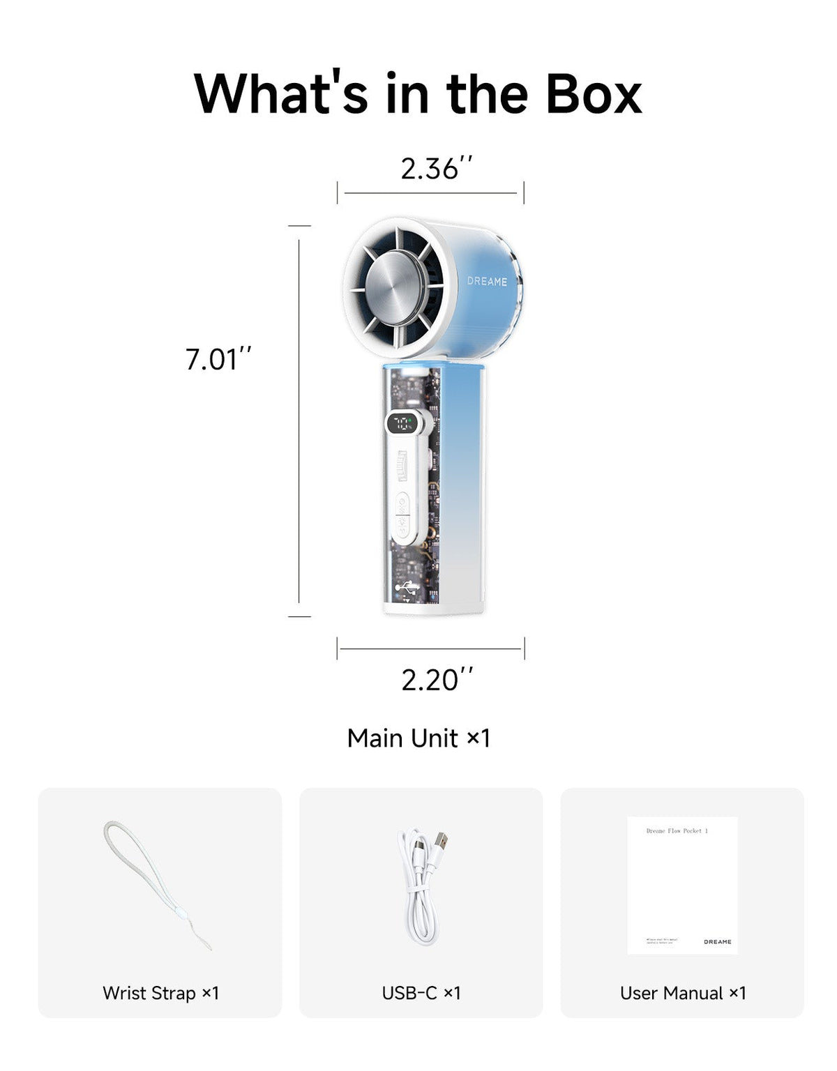 Dreame Handheld Fan Flow Pocket 1