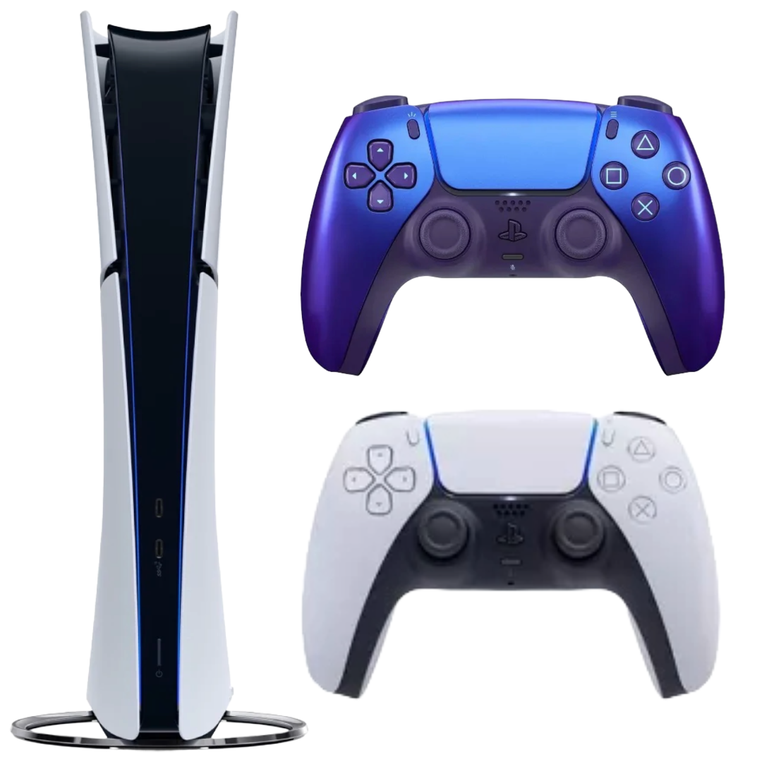 Bundle: Sony PlayStation 5 Digital Edition Console + DualSense Wireless Controller - Chroma Indigo