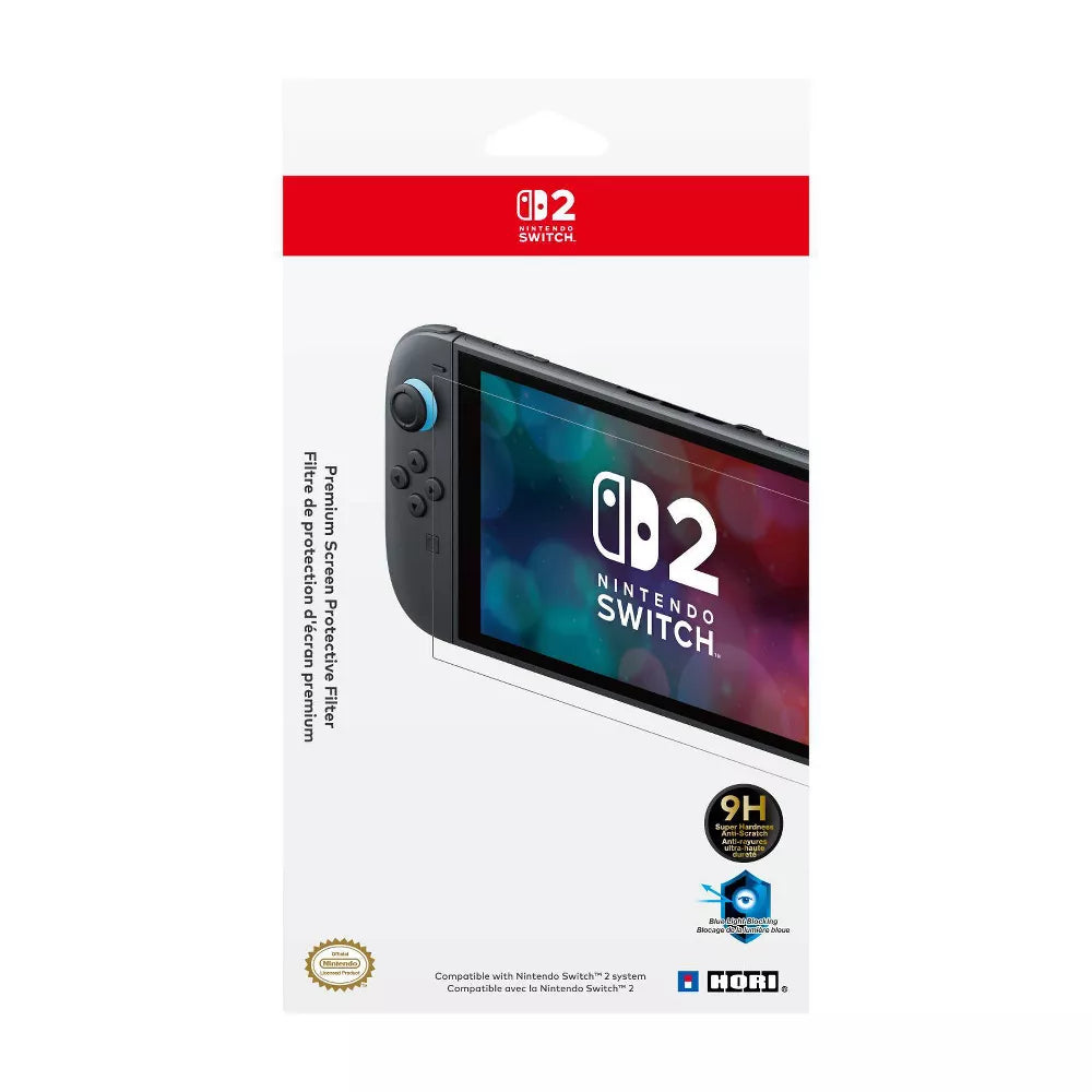 Hori Premium Screen Protective Filter for Nintendo Switch 2 - Clear