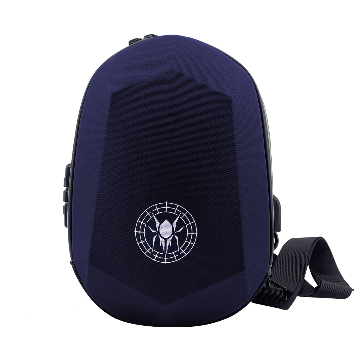 Black Widow Crossbody Messenger Backpack - Blue