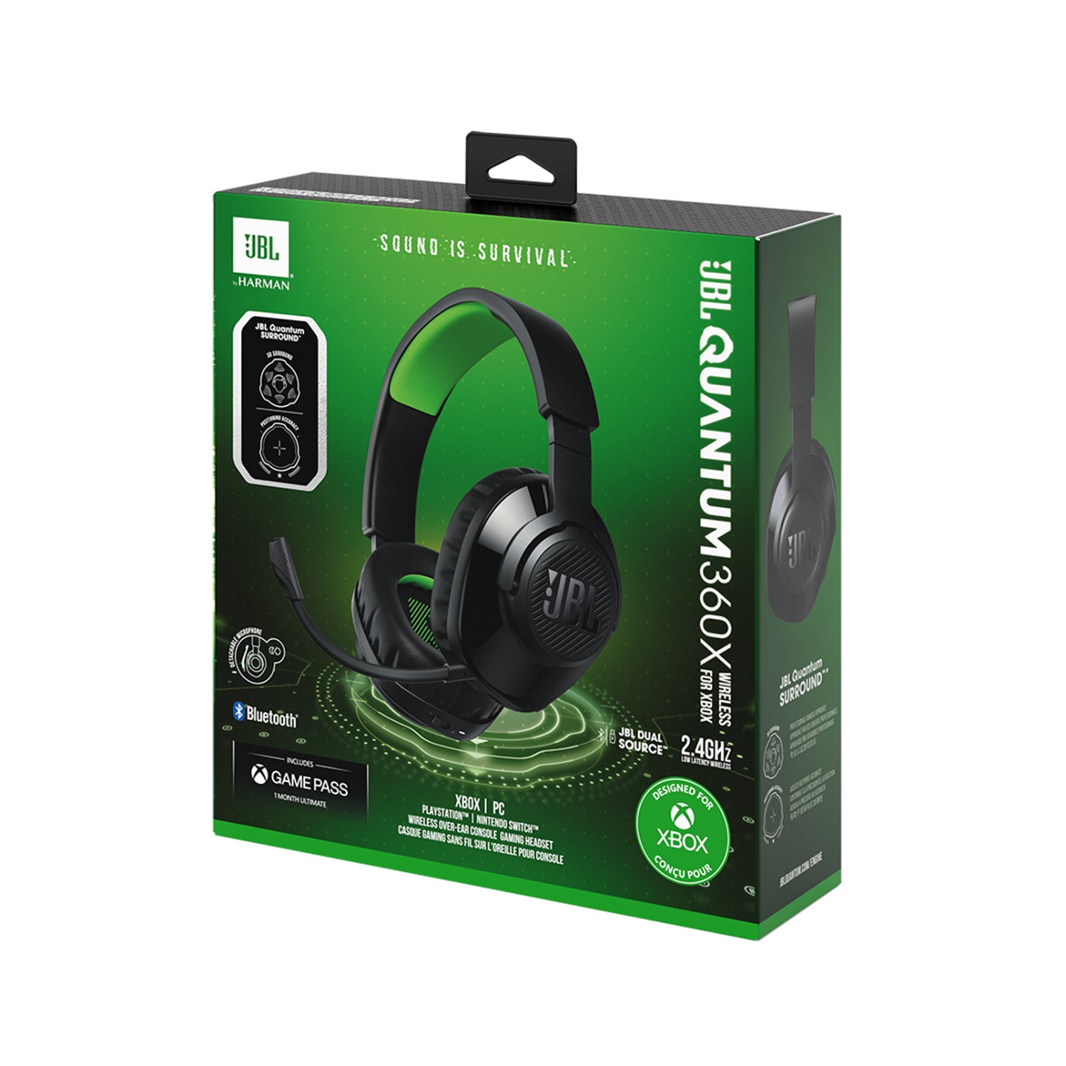 JBL Quantum 360X Wireless Over-the-Ear Gaming Headset for Xbox - Black - Image 8