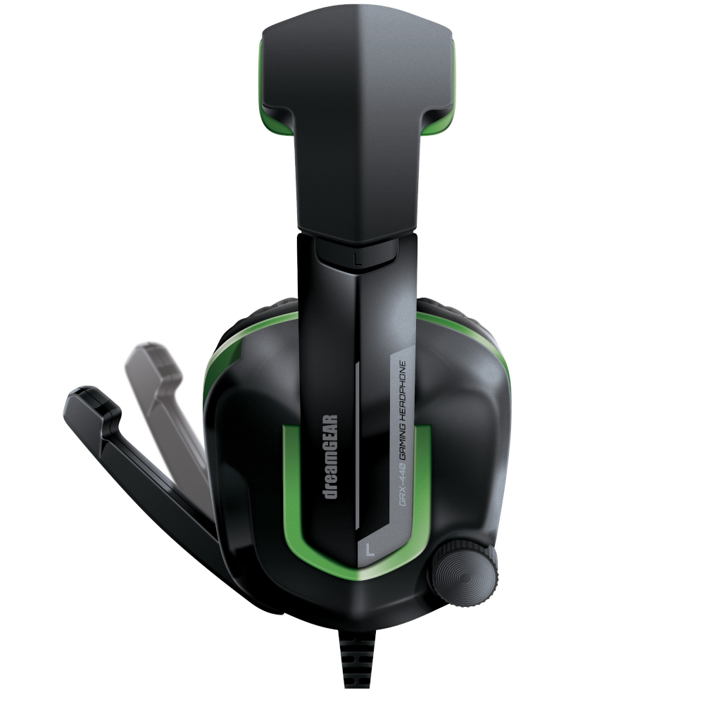 DreamGEAR Xbox One Wired Headset - Black/Green - Image 2
