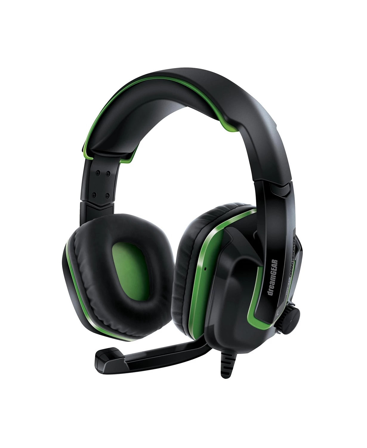DreamGEAR Xbox One Wired Headset - Black/Green - Image 3