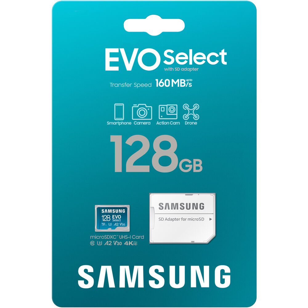 Samsung 128GB EVO Select microSDXC Card with SD Adapter - Image 8