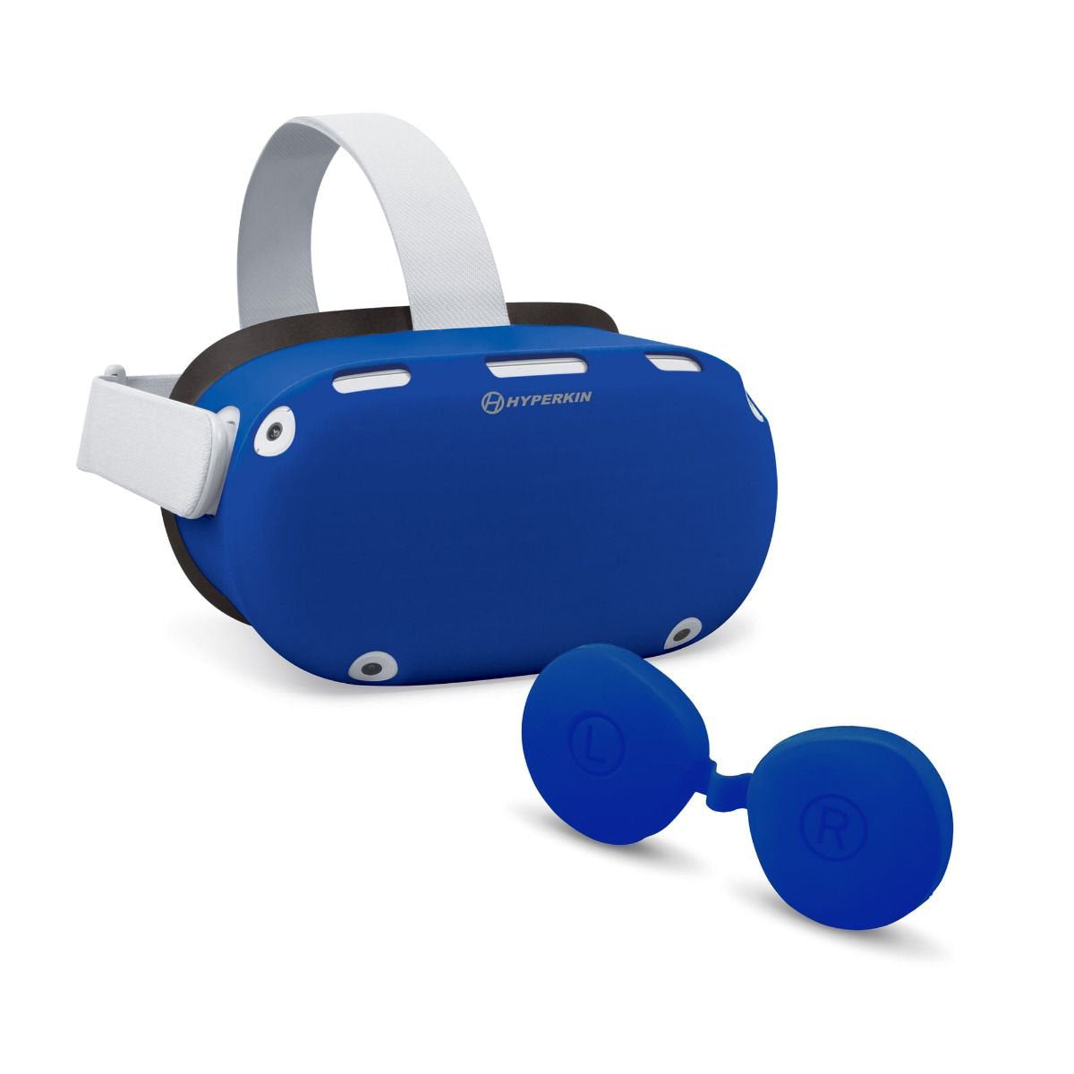 Hyperkin GelShell Headset Silicone Skin and Lens Cover Set for Oculus Quest 2 - Blue