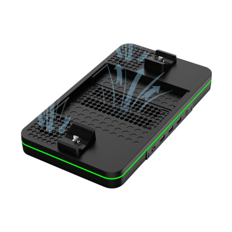 Surge Multi-Function Charge Stand for Xbox Series X/S with Two Cooling Fans - Black - Image 2