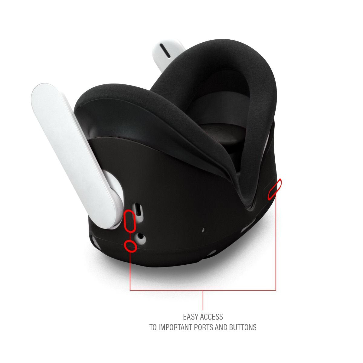 Hyperkin GelShell Headset Silicone Skin and Lens Cover Set for Oculus Quest 2 - Black - Image 2