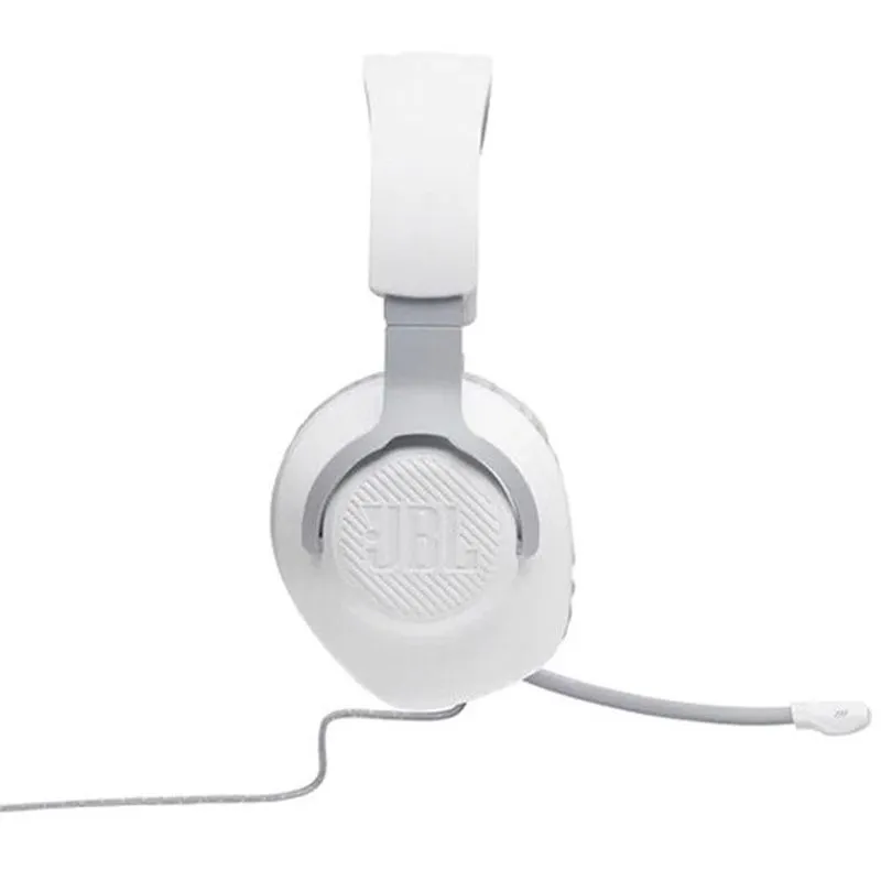 JBL Quantum 100 Wired Over-the-Ear Headphone - White - Image 2