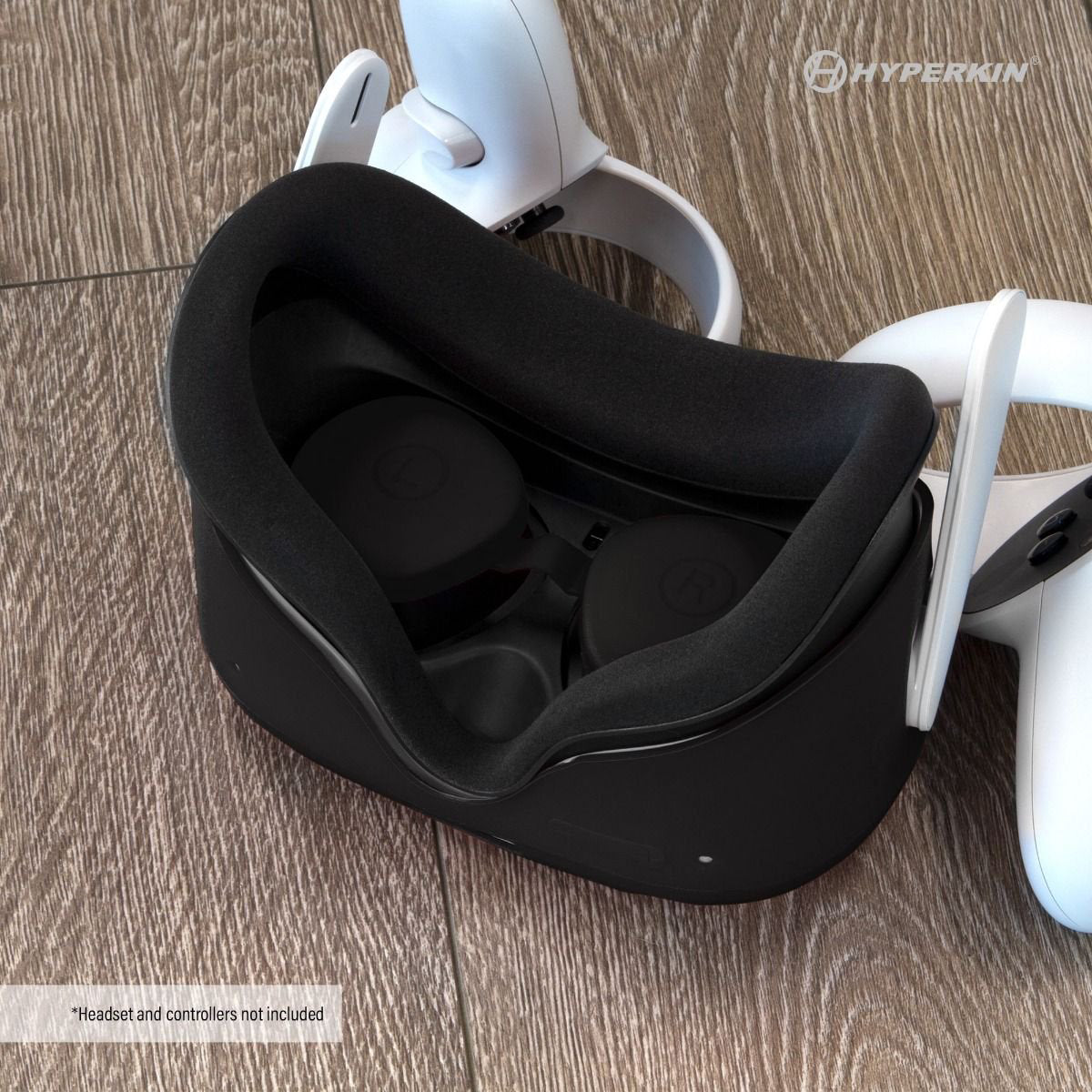 Hyperkin GelShell Headset Silicone Skin and Lens Cover Set for Oculus Quest 2 - Black - Image 3