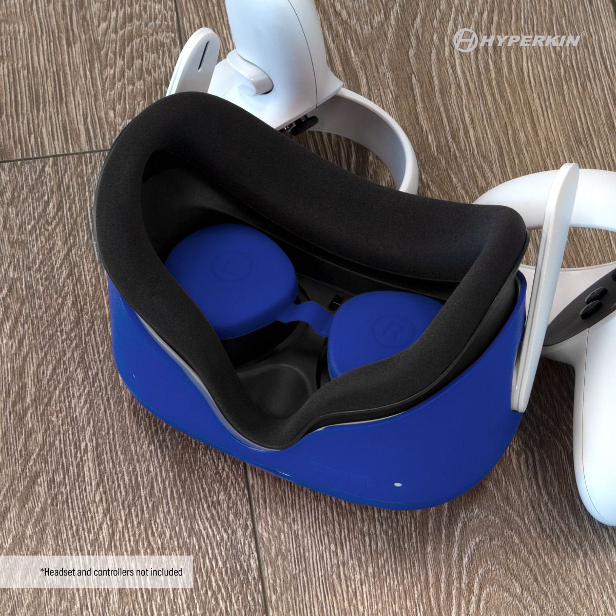 Hyperkin GelShell Headset Silicone Skin and Lens Cover Set for Oculus Quest 2 - Blue - Image 3