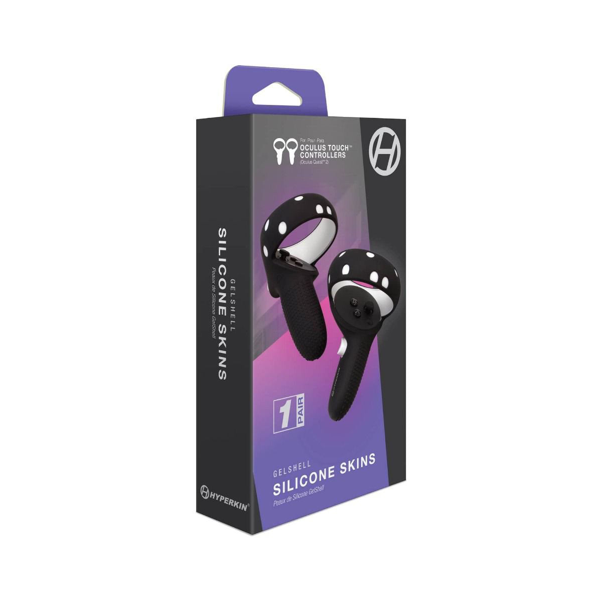 Hyperkin GelShell Silicone Skins Controllers for Oculus Quest 2 Touch Controllers - Black - Image 4