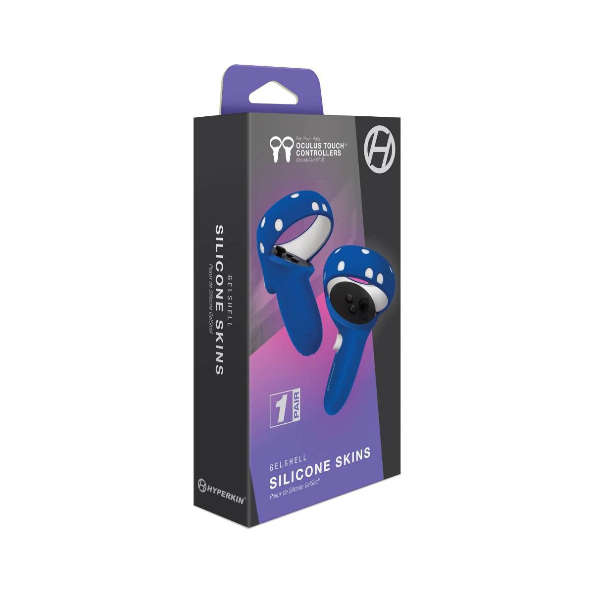 Hyperkin GelShell Silicone Skins Controllers for Oculus Quest 2 Touch Controllers - Blue - Image 4