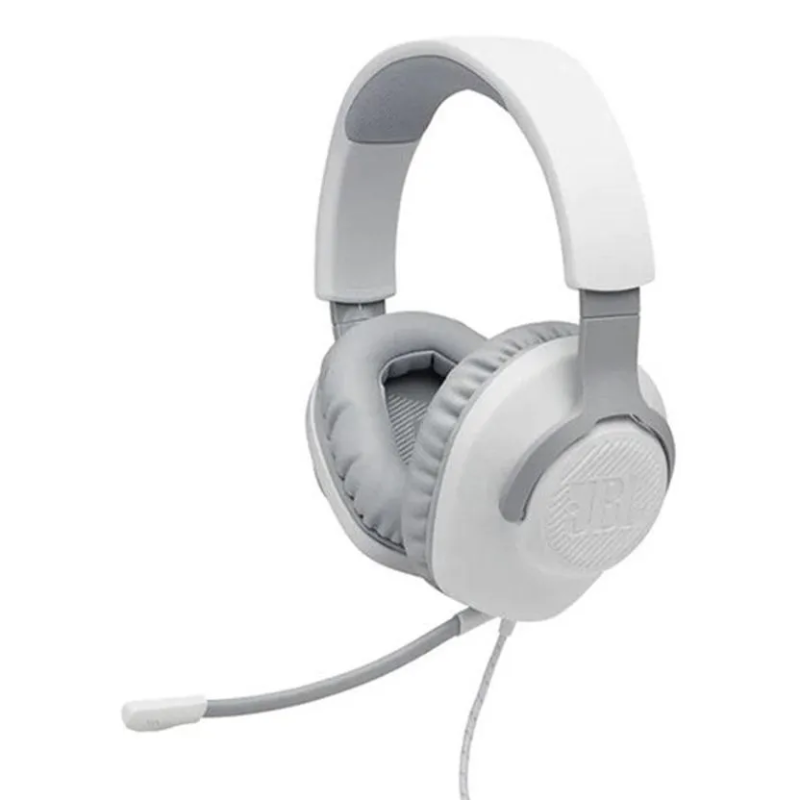 JBL Quantum 100 Wired Over-the-Ear Headphone - White - Image 4