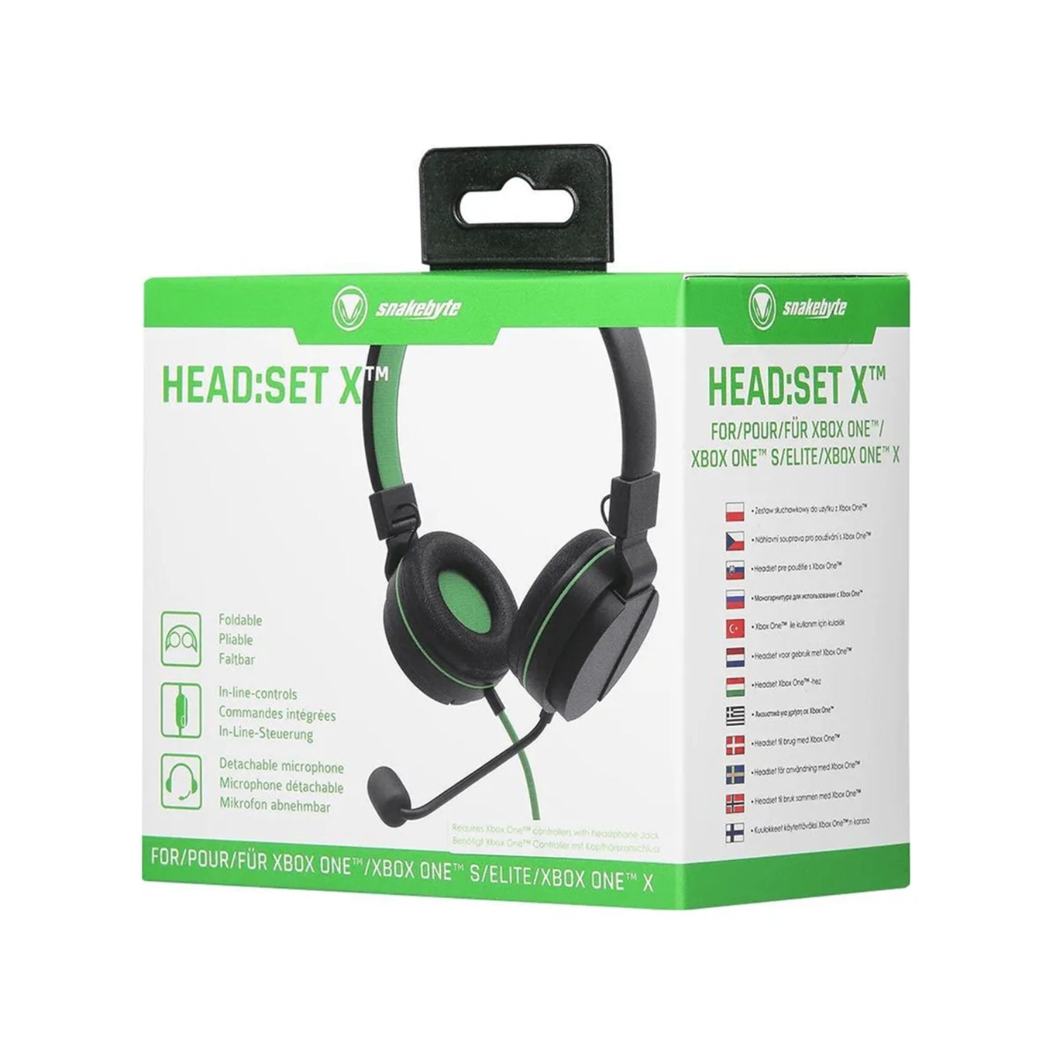 Snakebyte Wired Stereo Headset X with Mic for Xbox One - Green/Black - Image 9